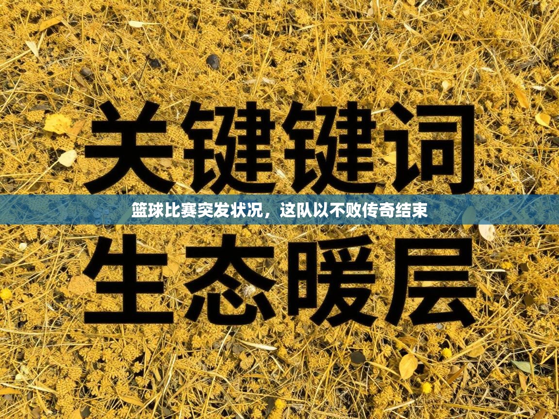 篮球比赛突发状况，这队以不败传奇结束  第1张